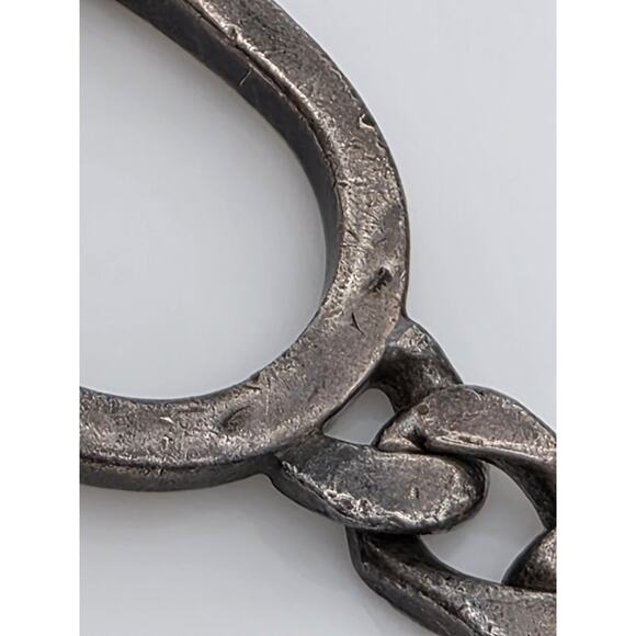 VINTAGE ON OF THE KIND ITALY STERLING SILVER 925 HORSESHOE BIT KEY CHAIN RING - Picture 3 of 16